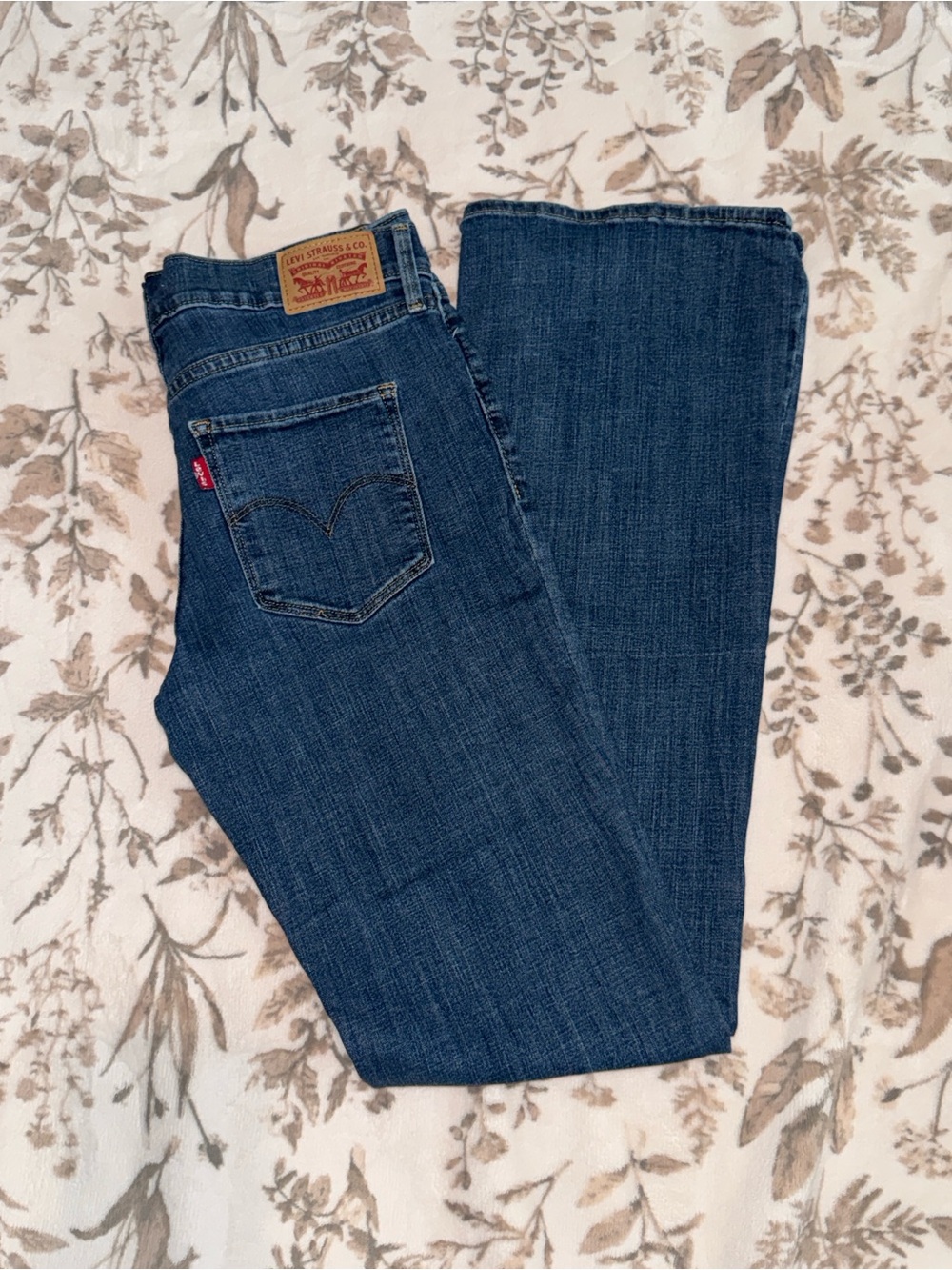 Levi's Women's Boot Cut Jeans in Dark Blue Denim
